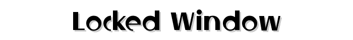 Locked Window font